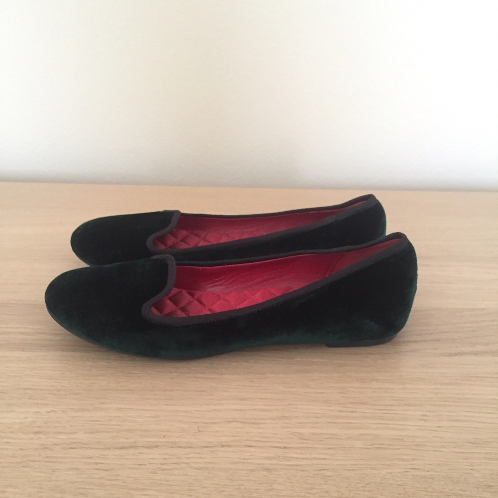 Cole Haan Green and Red Flats - Picture 3 of 4